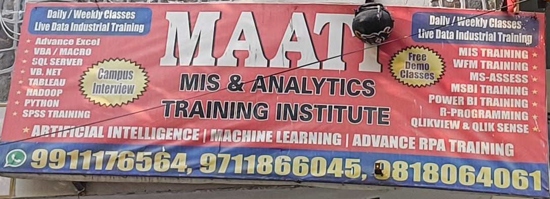 MAATI MIS & ANALYTICS TRAINING INSTITUTE  image 1